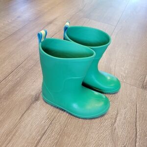 Green Kids Rain Boots